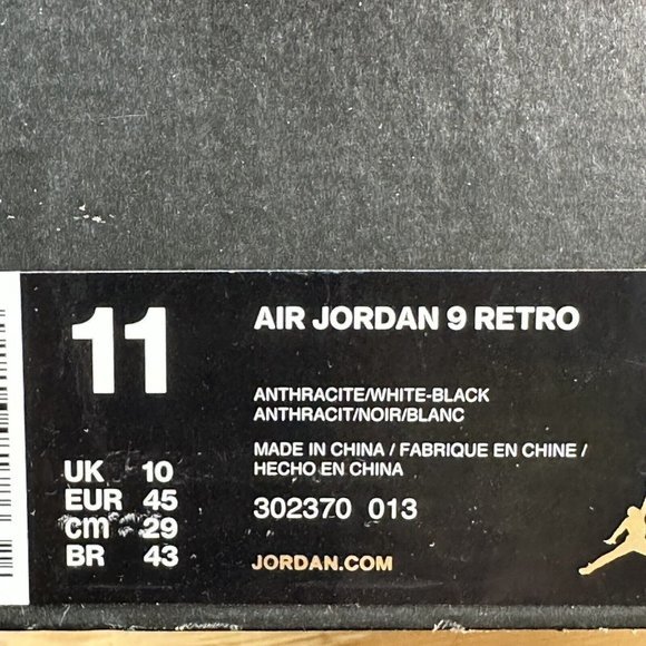 AIR JORDAN IX RETRO 2010 RELEASE SPACE JAM - Picture 11 of 11